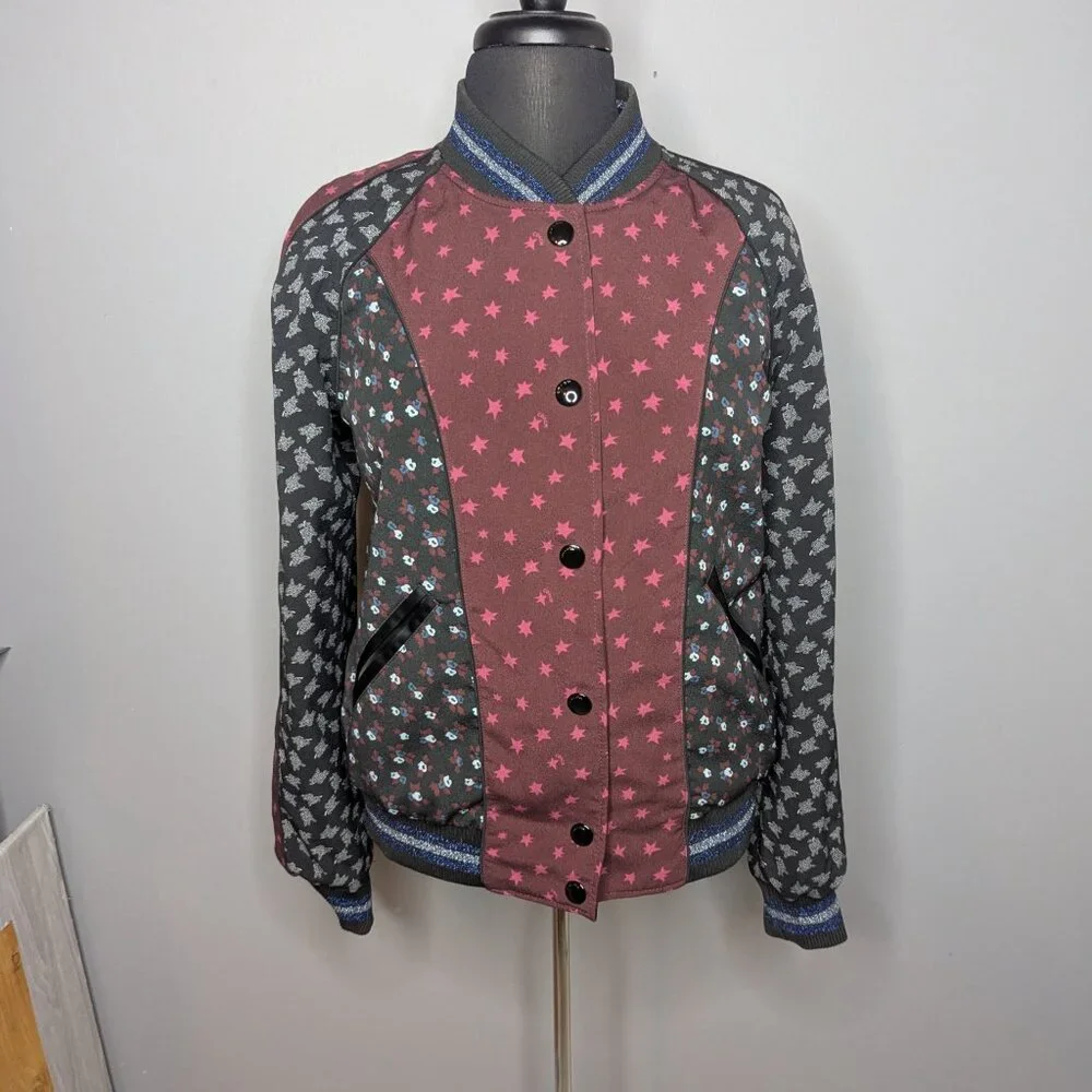 Coach Reversible Cloud Souvenir Jacket Snap Button Closure Women's Size Medium